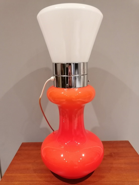 Image 1 of Lampe de table massive en verre Birillo