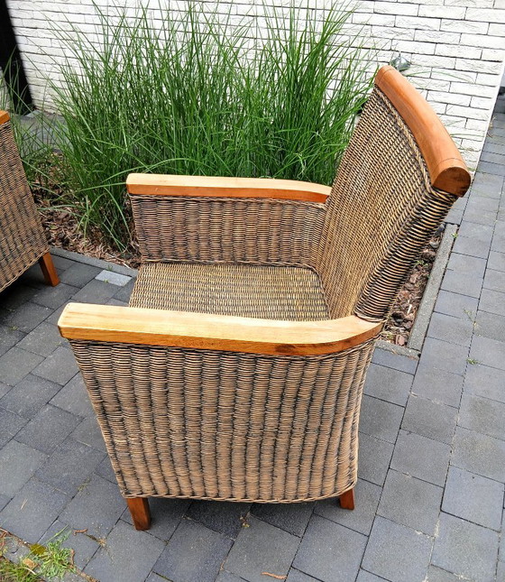 2 poltrone in rattan realizzate a mano negli anni '20 – Sedie da giardino (photo 8 of 15)