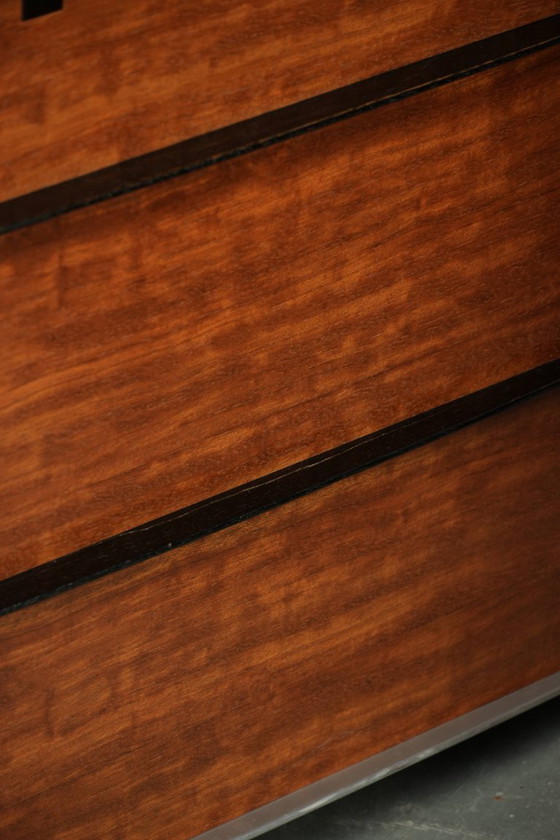 Image 1 of 2 x Prachtige gele rundleren Art Deco design fauteuil van Schuitema, model Frank, uit de Decoforma serie