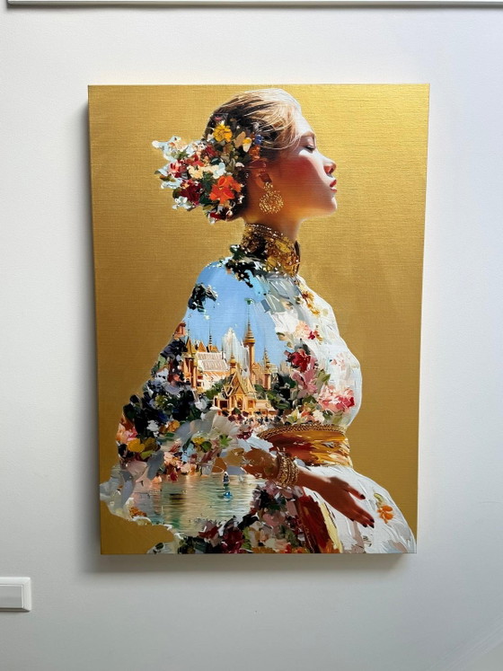Face 115 Gold – Gemälde & Zeichnungen, Canvas (photo 3 of 6)
