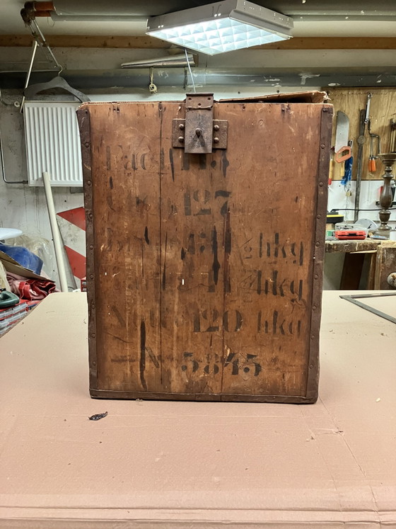 Caisse à Thé Vintage – Armoires de rangement, Wood, Metal (photo 7 of 7)