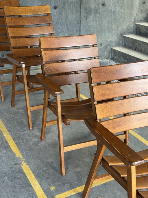 Set of 4 Herlag Folding Chairs