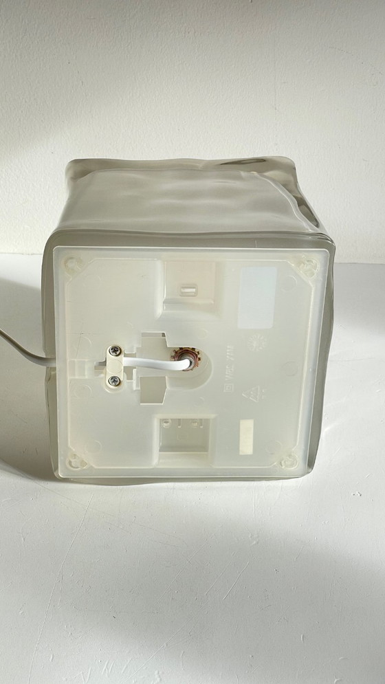 Image 1 of Ice Glass Lamp, Vintage Ikea