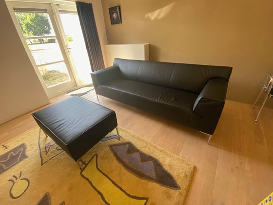 Design On Stock Bloq 3 Zits Met Poef – Banken, Leather, Metal (photo 4 of 5)