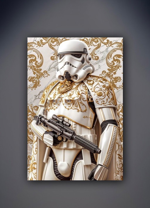 Blake: Stylish Stormtroopers. Handgesigneerd en genummerd 4/10.  Op acrylglas met ophangsysteem.  Editie 4/10 zeldzaam en uniek.