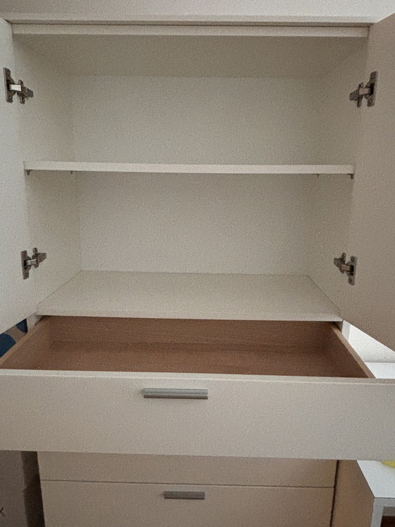 Image 1 of Morassutti Kleiderschrank in Weiß mit 6 Schubladen und Einlegeböden