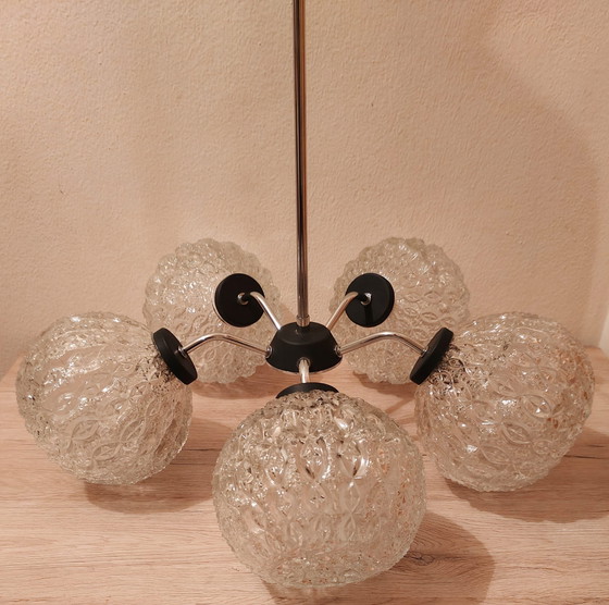 Image 1 of Lámpara de araña de 5 luces, años 70