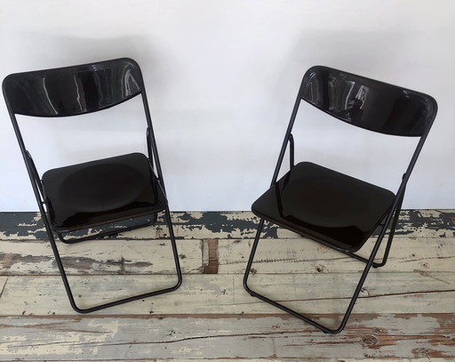 Vintage IKEA 'Ted' Folding Chair Set by Niels Gammelgaard