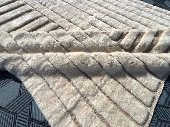 Beni Mrirt Moroccan Rug 400x300 cm – Natural wool – Geometric design – Rugs & carpets, Cotton (photo 6 of 7)