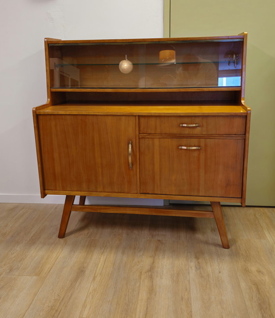 Image 1 of Vintage Highboard Display Cabinet Display Case Dresser