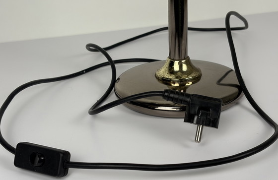 Image 1 of Lampe boule vintage originale en laiton, modèle Lengefeld