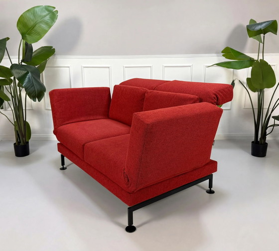 Image 1 of Brühl Moule Small Sofa Stoff Rot Ausstellungsstück