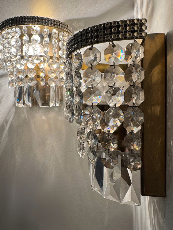 Image 1 of 1970s brass pendant wall lights