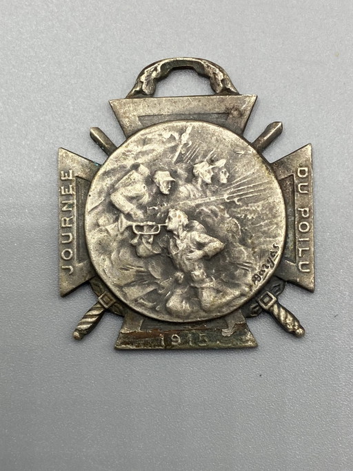 Médaille Journée du Poilu 1915 par Bargas – Marne, Yser, Verdun, Somme