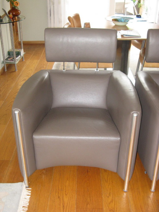 2x Leolux OBLOMOV armchairs
