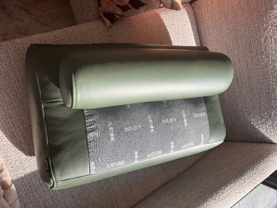 Harvink leren rugkussen, groen I, Kussentjes, Leer, Textiel, Modern (foto 5 van 5)