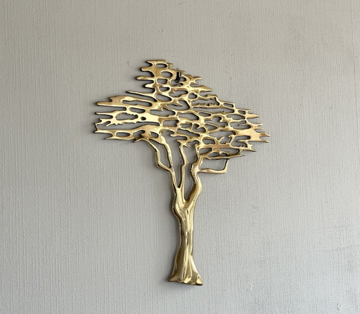 Scultura vintage in ottone "Bijan" degli anni '70
