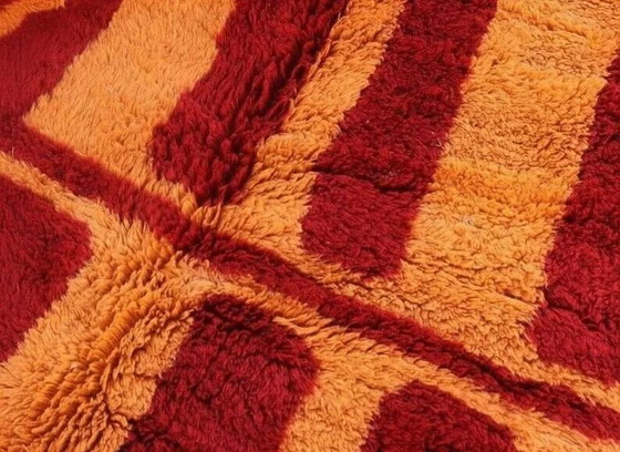 Tappeto berbero marocchino vintage rosso arancione 300x200 cm – lana fatta a mano – Tappeti, Cotone (photo 3 of 11)