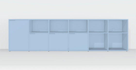 Image 1 of Tylko dressoir in hemelsblauw met deuren en lades