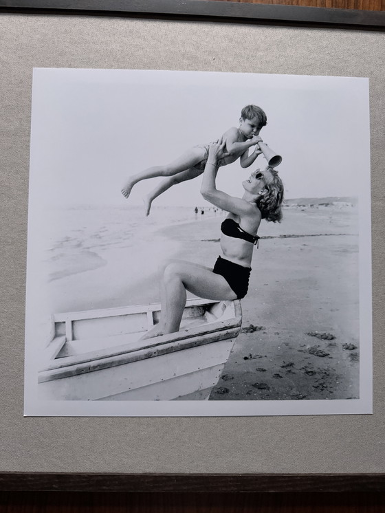 Image 1 of 1X Fine Art Mid Century Zandvoort Op Het Strand, 1953