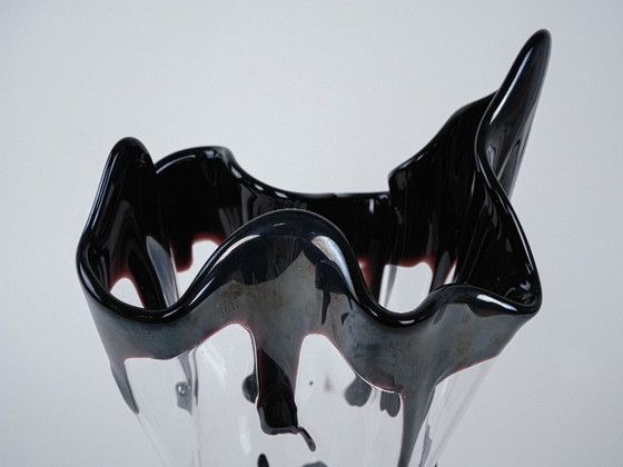 Image 1 of Vaas van Murano-glas, Italiaans ontwerp, jaren 60, vervaardigd in Italië.