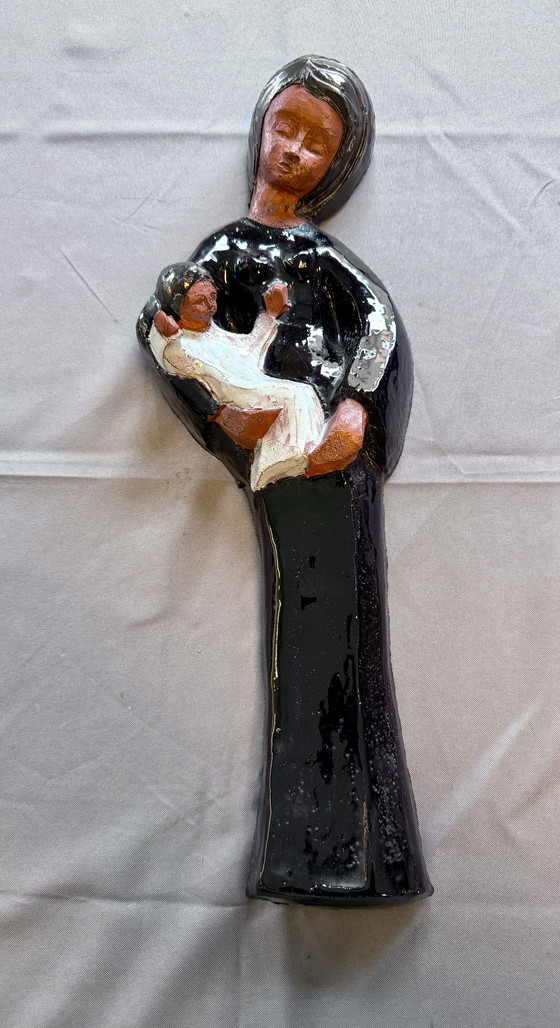 Image 1 of Sculture murali in ceramica di Perignem – set sirena – Belgio, anni '60