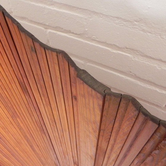 Image 1 of Separador de ambientes S.N.S.A. con listones de pino estilo Baumann, década de 1950.