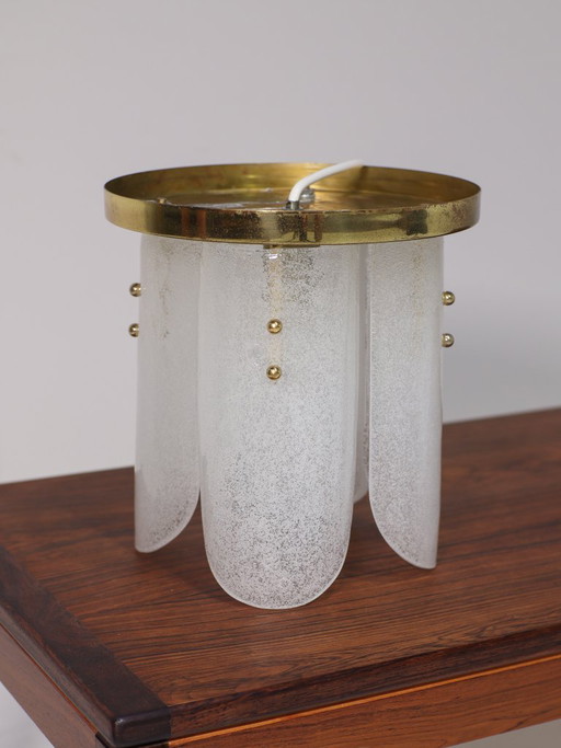 Deckenleuchte J.T. Kalmar, Murano-Eisglas, 1960er Jahre