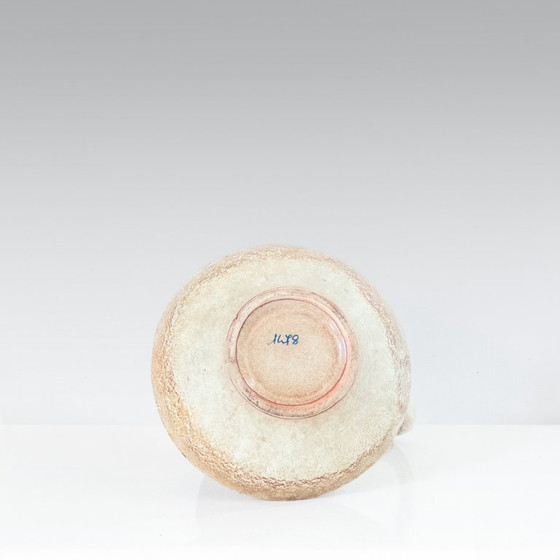 Image 1 of 1x 1960s Italian Modern Ceramic Jug, Beige and Green, Bertoncello Manufacturer