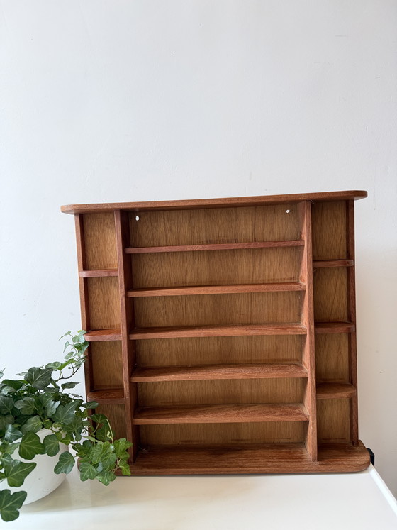 Image 1 of Houten vintage letterbak/wandrek