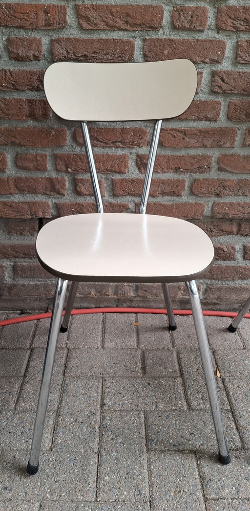 4 sedie da cucina vintage 'GB' curve – eetkamerstoelen, Metal, Wood (photo 2 of 5)