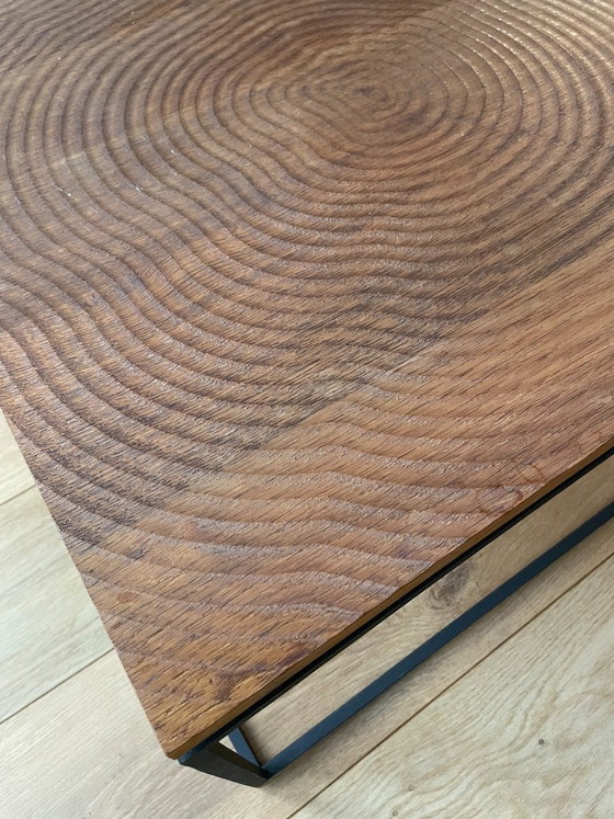 Image 1 of Linteloo Couchtisch aus Baumstämmen, entworfen von Roderick Vos – 60 x 60 cm