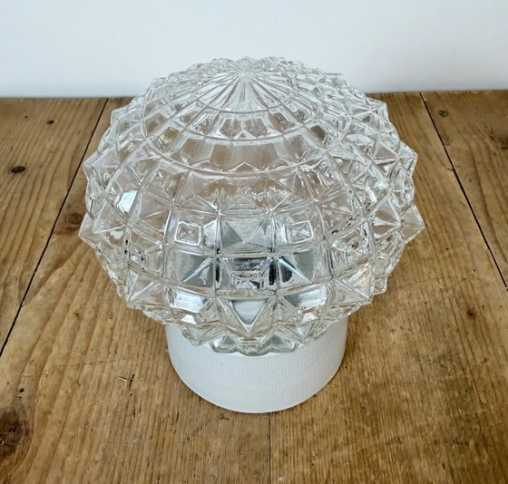 Vintage witte porseleinen plafondlamp, jaren 70 – Plafondlampen, Porcelain (photo 4 of 13)