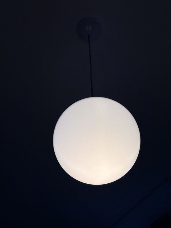 Image 1 of Vintage opaline ball lamp 35 cm