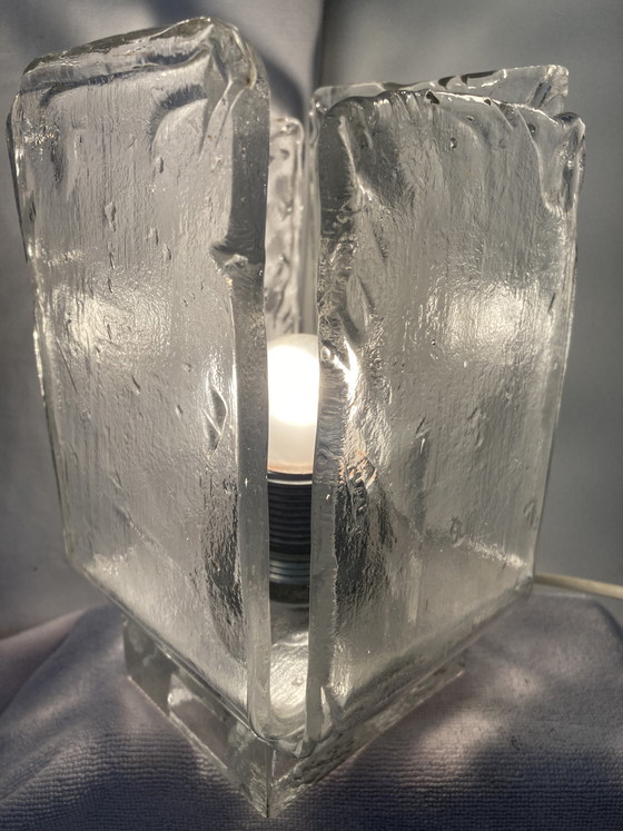 Image 1 of 2 vintage design tafellampen uit de jaren 80 van Murano-glas