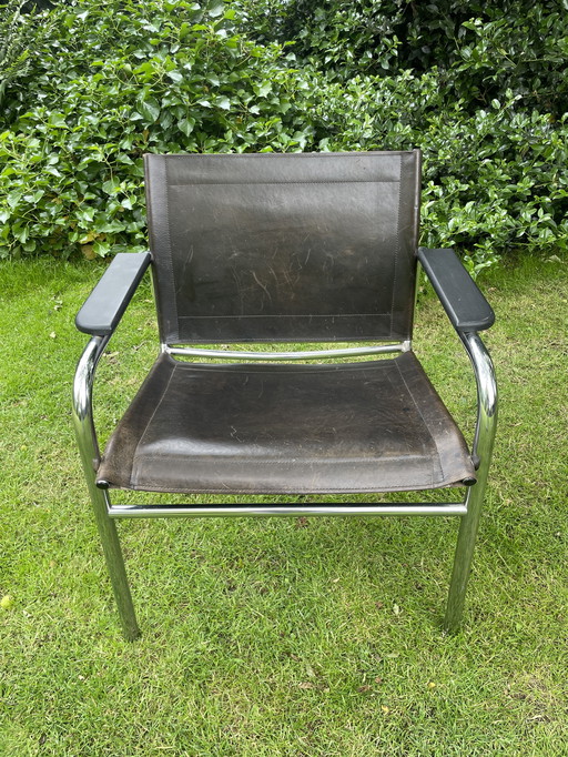 Leather armchair by Tord Björklund for Ikea