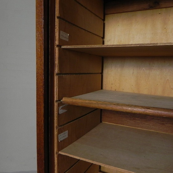 Image 1 of Eichenschrank mit Rollläden und 2 Rollläden, 148 cm hoch, 1950er Jahre