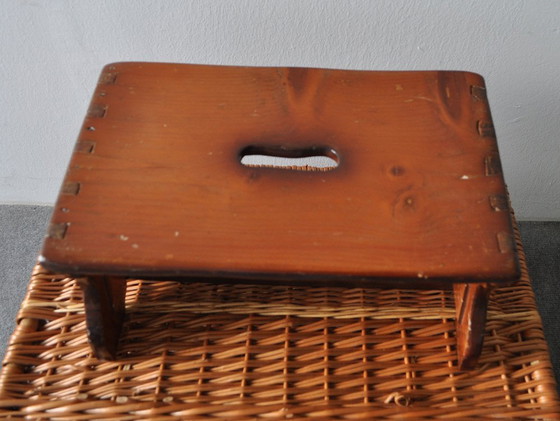 Sgabello vintage tinto, anni '60 – Sgabelli, Rustic (photo 4 of 5)