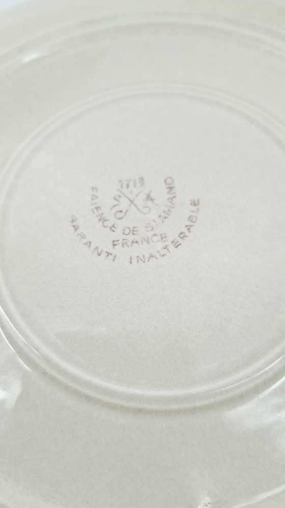 Set van 6 visborden – Saint-Amand aardewerk, vintage jaren 50-60 – saint arnand, Servies, Ceramic (photo 18 of 18)