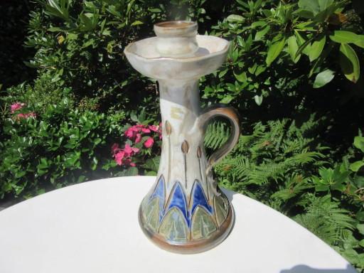 Candeliere Portacandele in Ceramica Jules Jacquemart Gres De La Roche MCM – kandelaars en kaarsen