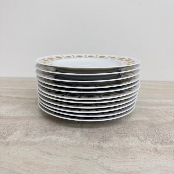 Image 1 of Set of 11 rosenthal plates by tapio wirkkala variation
