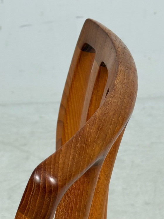 Image 1 of JL Møllers, ensemble de 4 chaises de salle à manger, modèle '83', teck, laine, années 1960, Danemark (4)