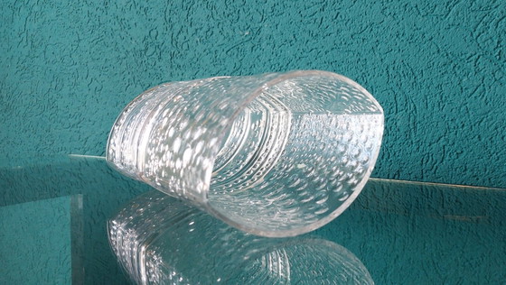 Image 1 of Structured Glass Vase by Willem Heesen for Leerdam Glass Factory, 1960's