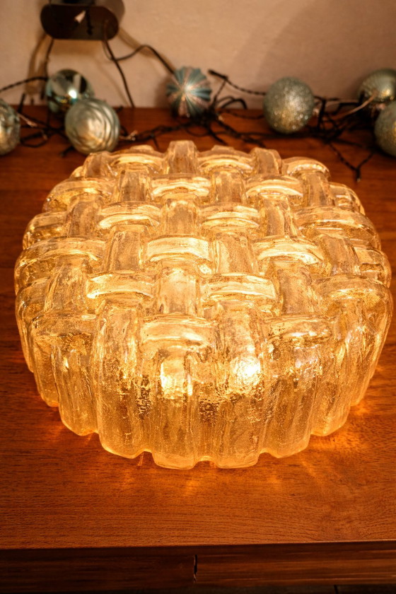 Image 1 of Vintage ceiling lamp with mother-of-pearl gloss
