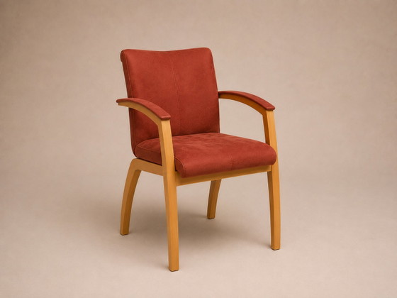 Leolux Camarilla | Set van 4 | Alcantara | Hugo de Ruiter – Eetkamerstoelen, Wood (photo 4 of 8)