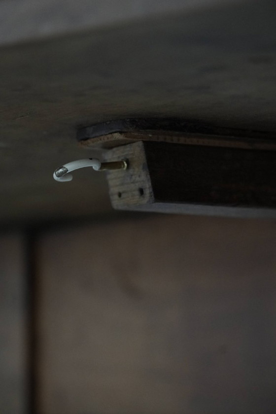 Image 1 of Antico tavolo da pranzo inglese con orecchie pendenti in noce