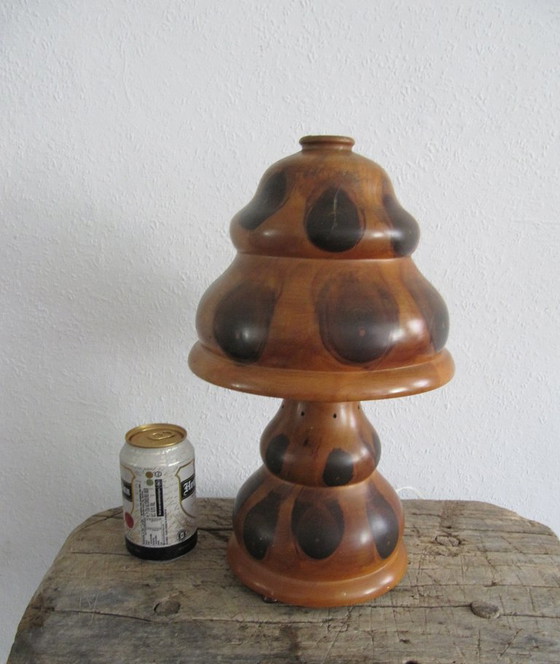 Antique Brazilian Art Deco Butterfly Wood lamp, Table lamps, Brown (photo 2 of 15)
