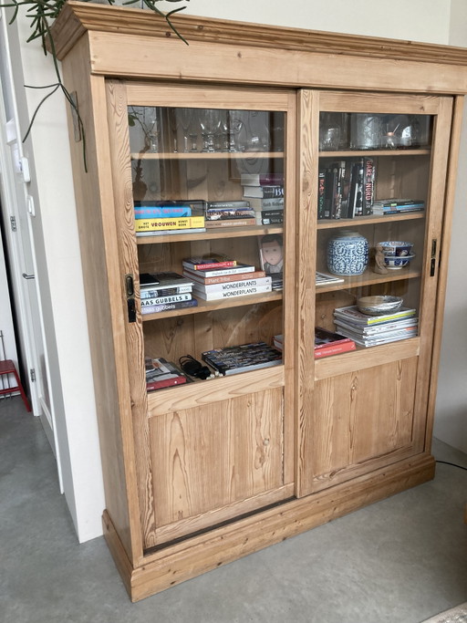 Vintage Pine Old School Cabinet