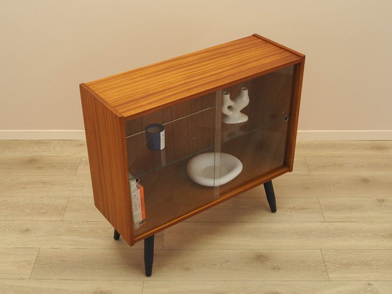 Vitrina danesa con puertas correderas de cristal, chapa de caoba, década de 1970. – Wood (photo 7 of 15)