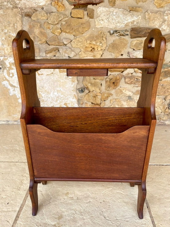 Tavolino laterale vintage di metà secolo con portariviste, anni '60 – Tavolini, Wood (photo 12 of 24)